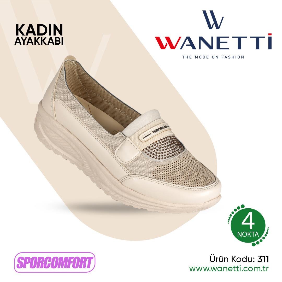 311 Poli Taban Lazerli Comfort Spor Bayan Ayakkabı