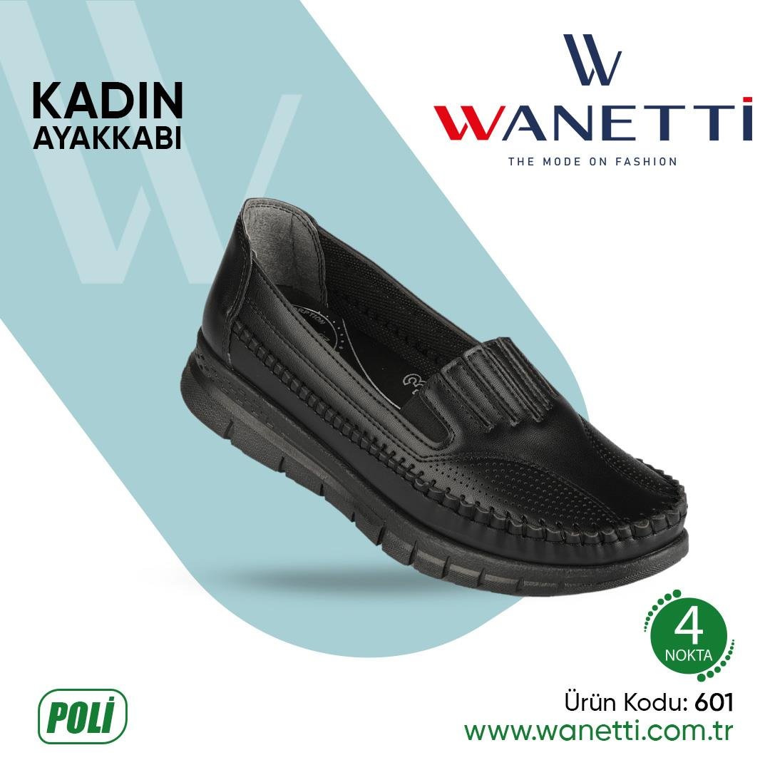 601 Rok Poli Taban Lazerli Bayan Ayakkabı