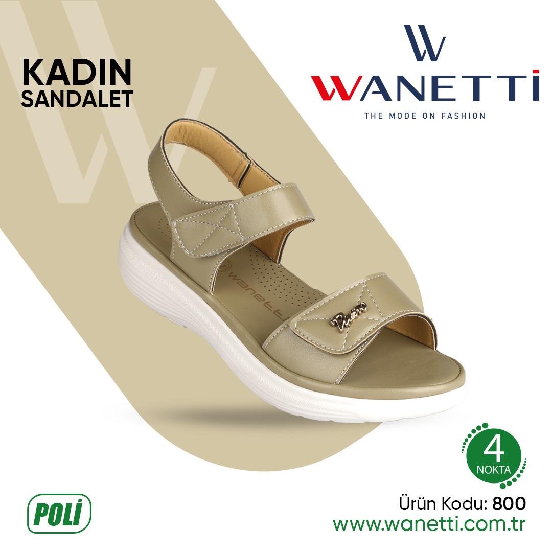 800 Poli Taban Bayan Sandalet