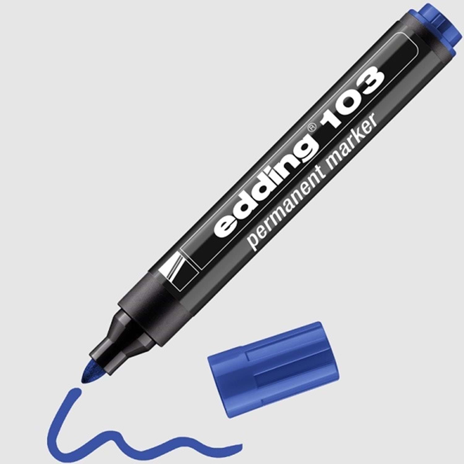 Edding-Edding Permanent Markör E103 Mavi