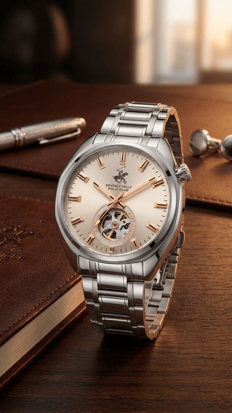  BEVERLY HILLS POLO CLUB BP3834X.370 otomatik erkek kol saati