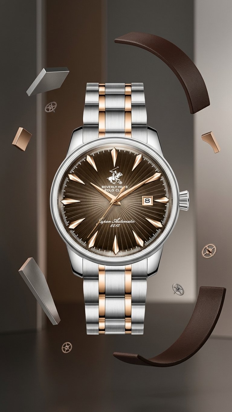 Beverly Hills Polo Club BP3880X.550 Erkek Otomatik Kol Saati