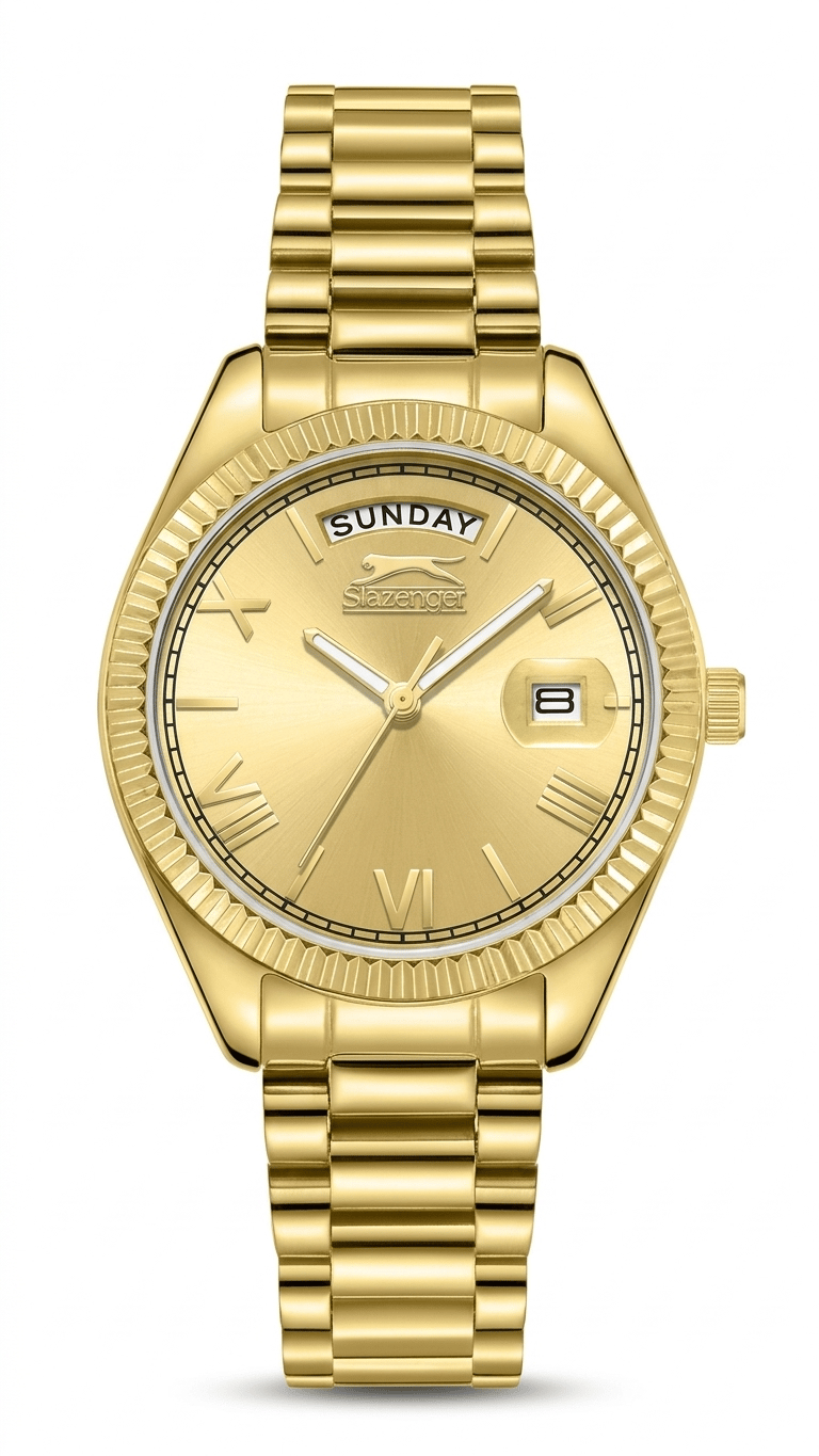 Slazenger SL.09.2338.4.09 Gold Çelik Kordonlu Kadın Kol Saati