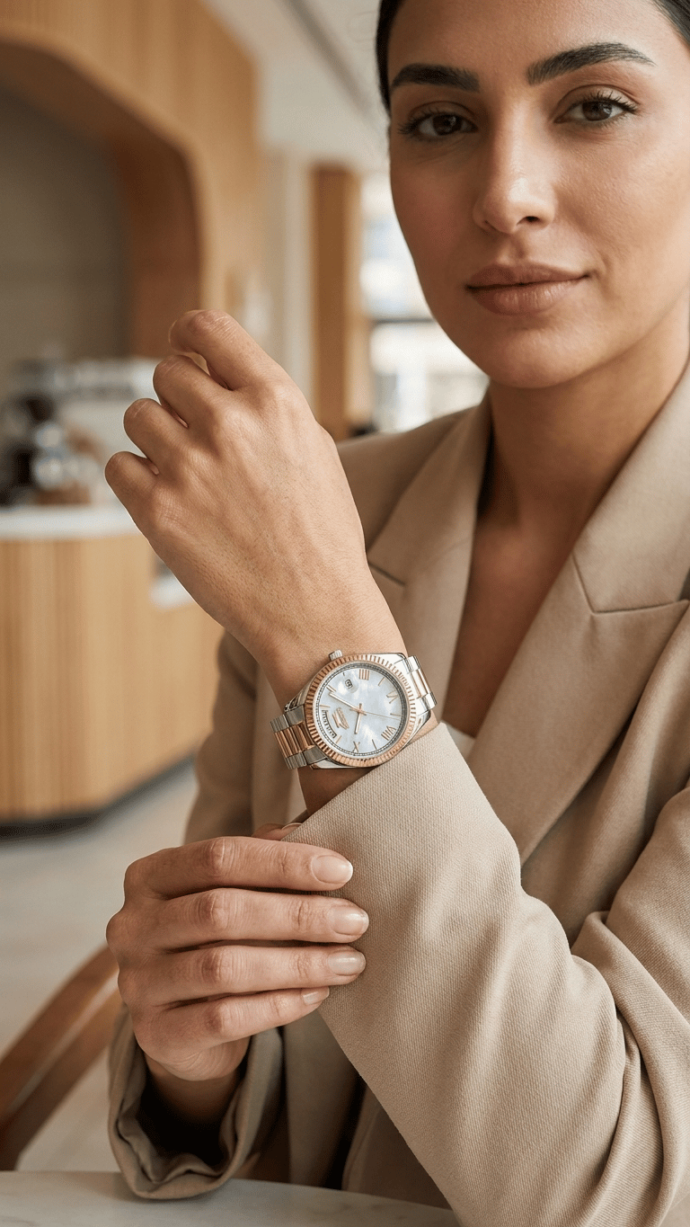 Slazenger SL.09.2338.4.12 Rose Gold Gümüş Çelik Kadın Kol Saati  Kopyala