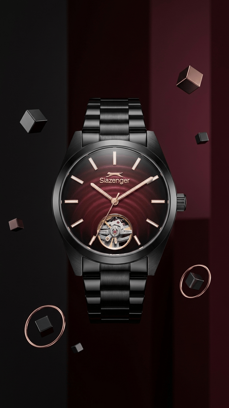 Slazenger SL.09.2625.1.680 Bordo Kadran Otomatik Erkek Kol Saati