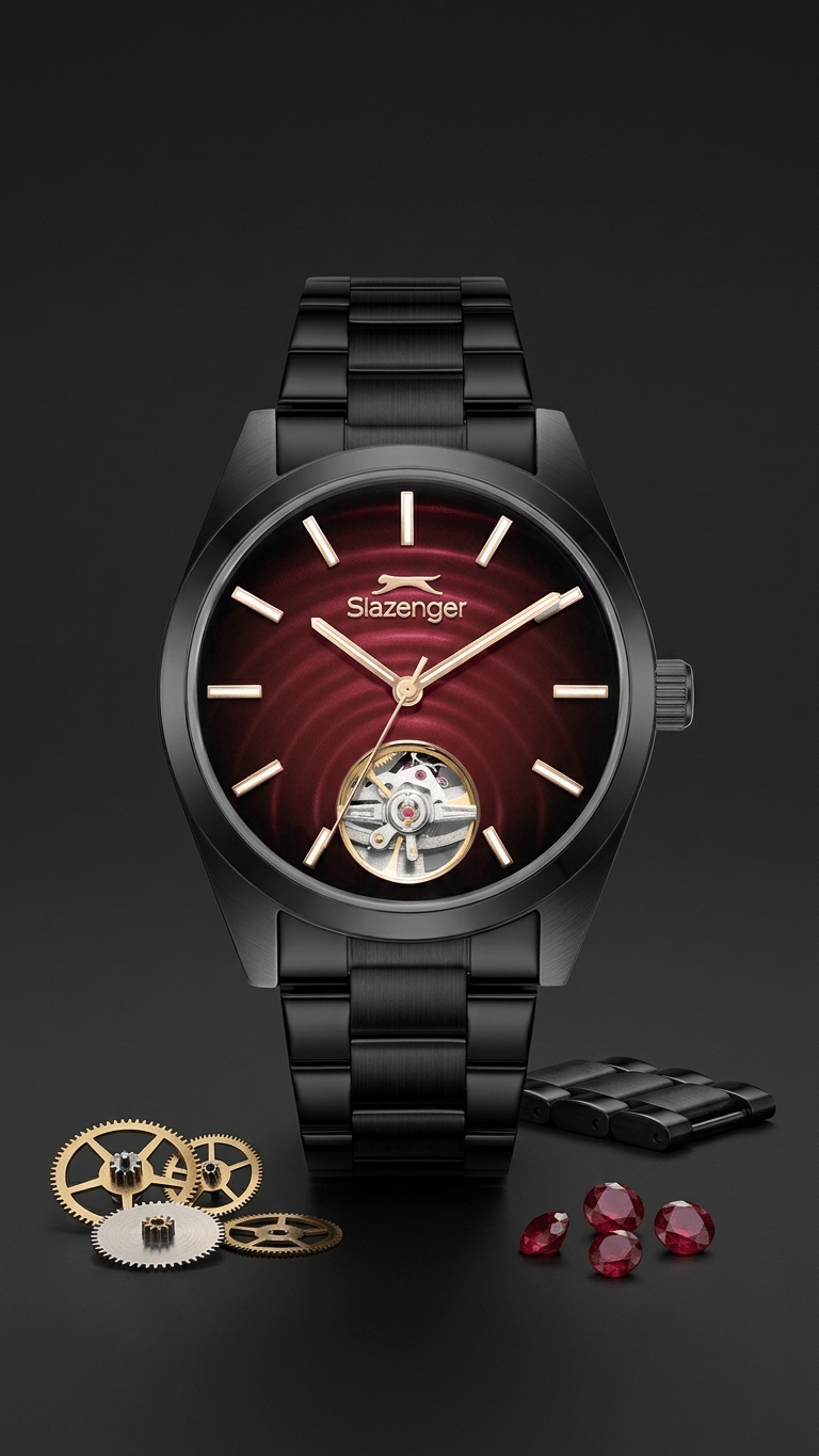 Slazenger SL.09.2625.1.680 Bordo Kadran Otomatik Erkek Kol Saati