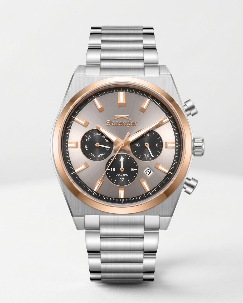 Slazenger SL.09.2631.2.560 Rose Gold Detaylı Erkek Kol Saati