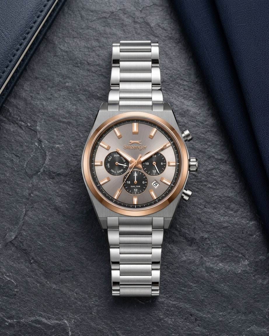 Slazenger SL.09.2631.2.560 Rose Gold Detaylı Erkek Kol Saati