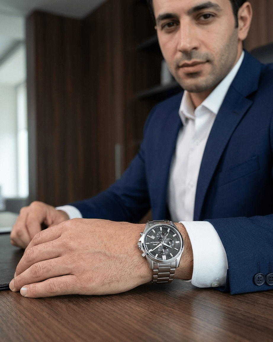 Slazenger SL.09.2632.2.350 Siyah Kadran Çelik Erkek Kol Saati