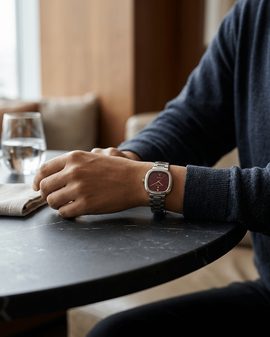 Wainer WA.18100-A Swiss Made Bordo Kadran Kadın Kol Saati