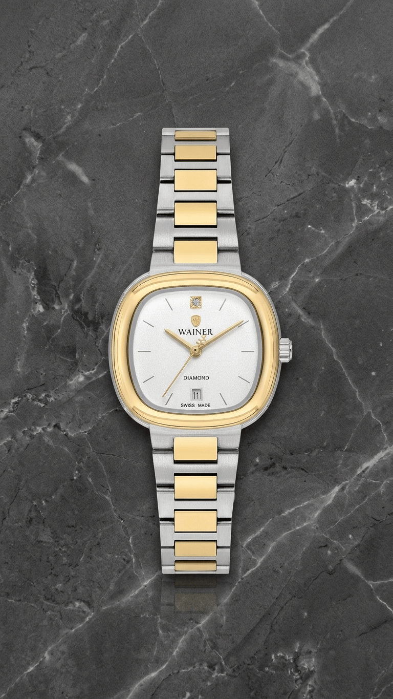 Wainer WA.18100-B Swiss Made Taş Detaylı Kadın Kol Saati