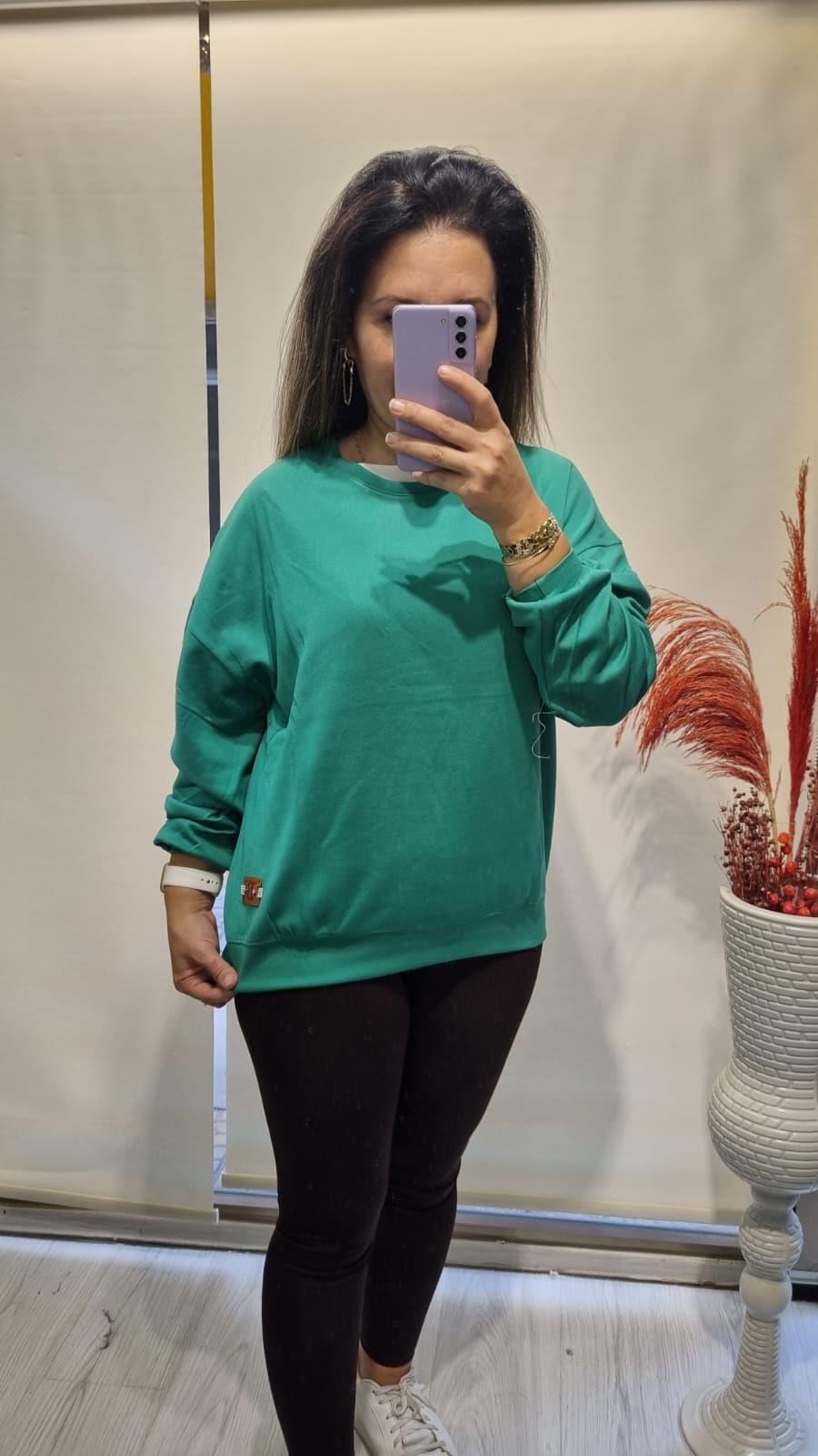  Yeşil Oversize Sweatshirt 