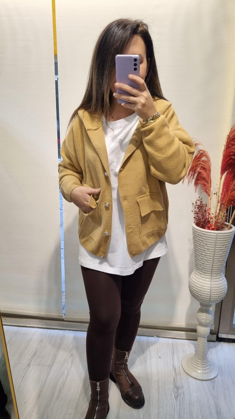 Camel Renk Kaşmir Ceket