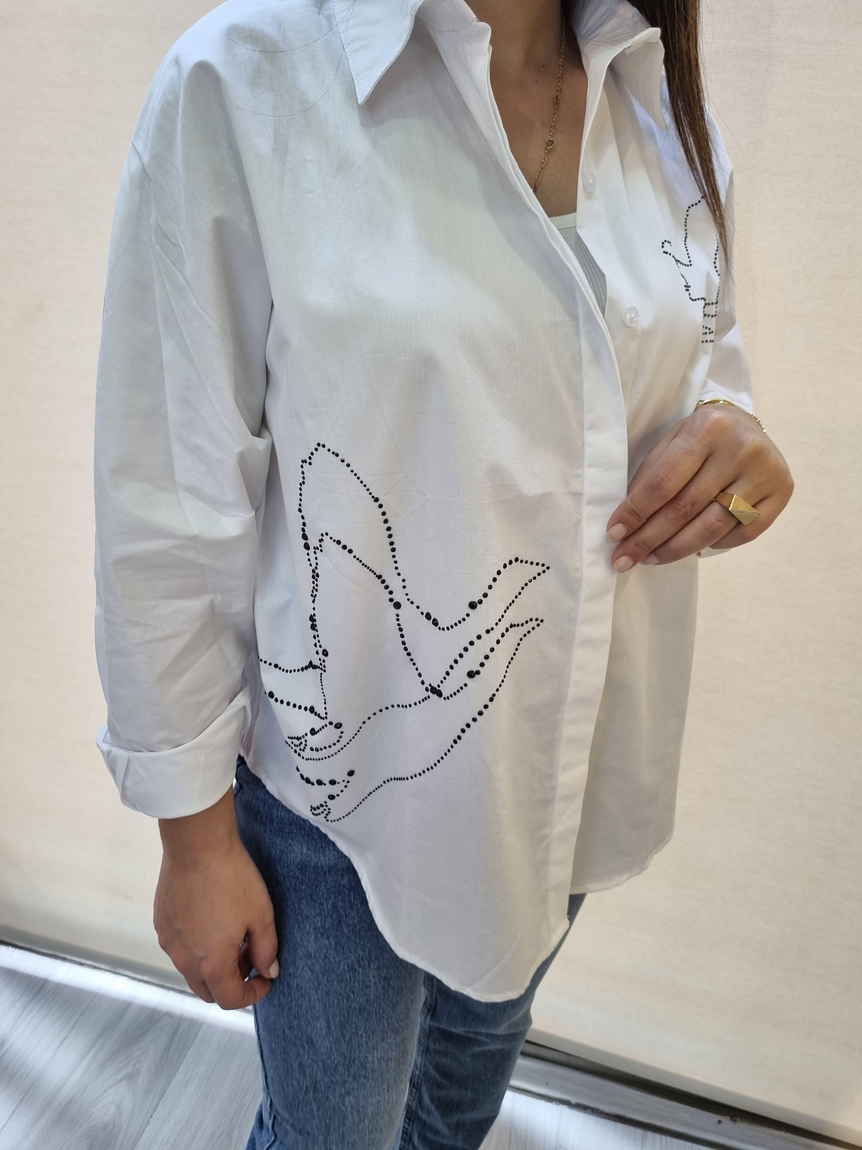Orjinal Marka Beyaz Poplin Gömlek 