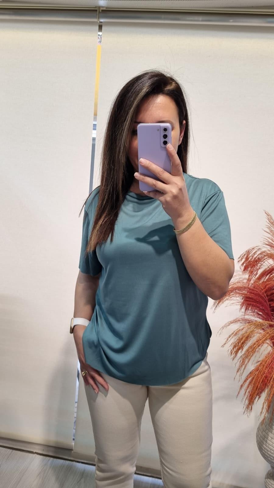 Orjinal Marka Yeşil Modal Tshirt