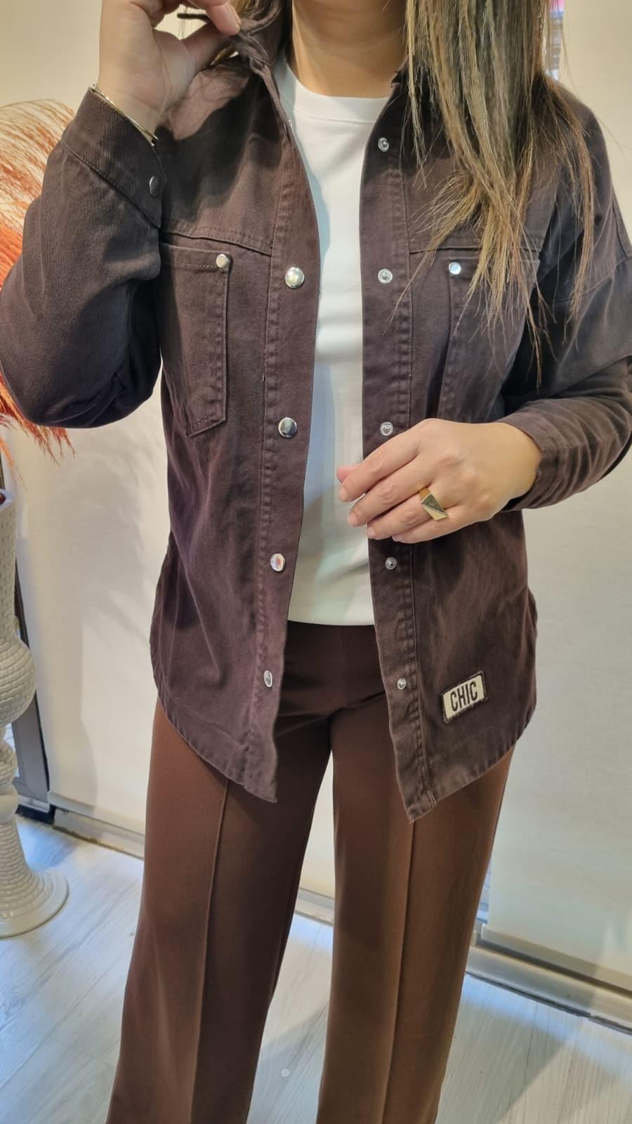Premium Kalite Acı Kahve Kot Ceket