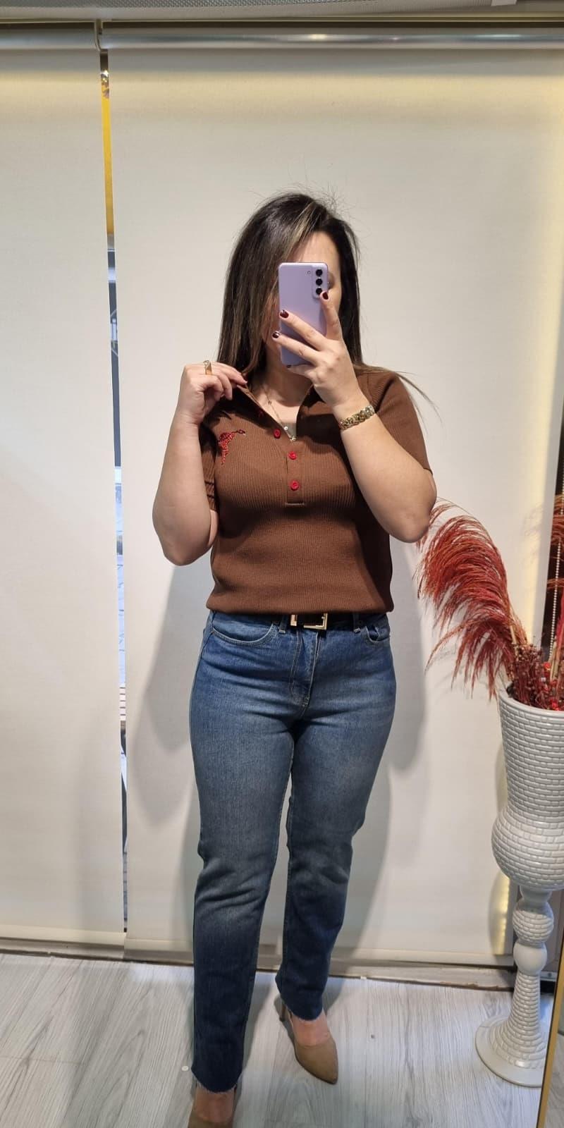 Triko Kısa Kollu Bluz Tshirt