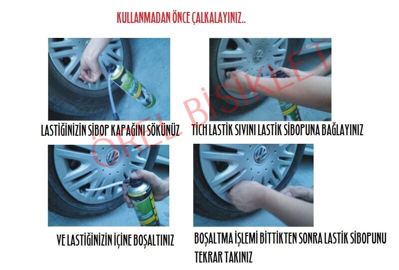 LASTİK TAMİR SPREYİ TİCH PLASTİK UÇLU (450 GR)