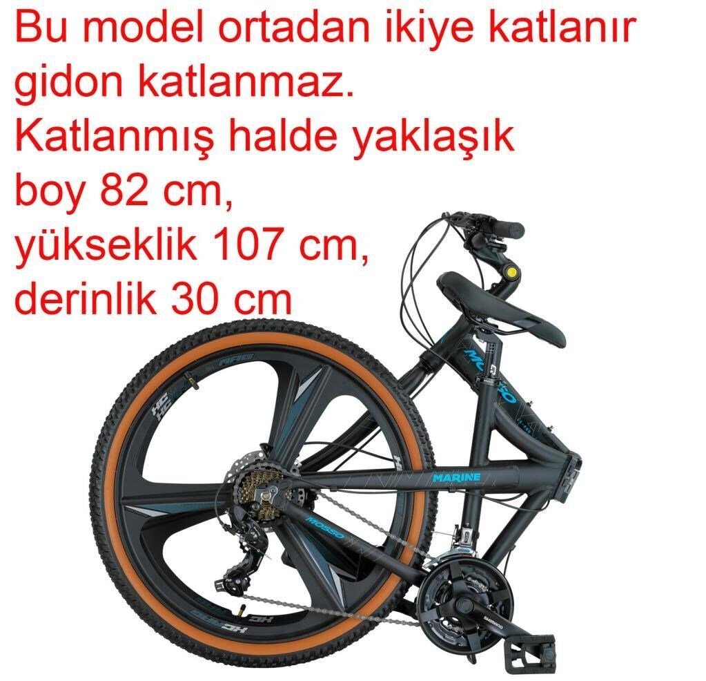 Mosso 26 Marine ACR H 21 Vites, 26 Jant Hidrolik Fren Katlanır Bisiklet