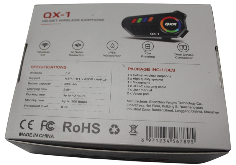 QXR 01 BLUETOOTH KULAKLIK (İNTERCOM)