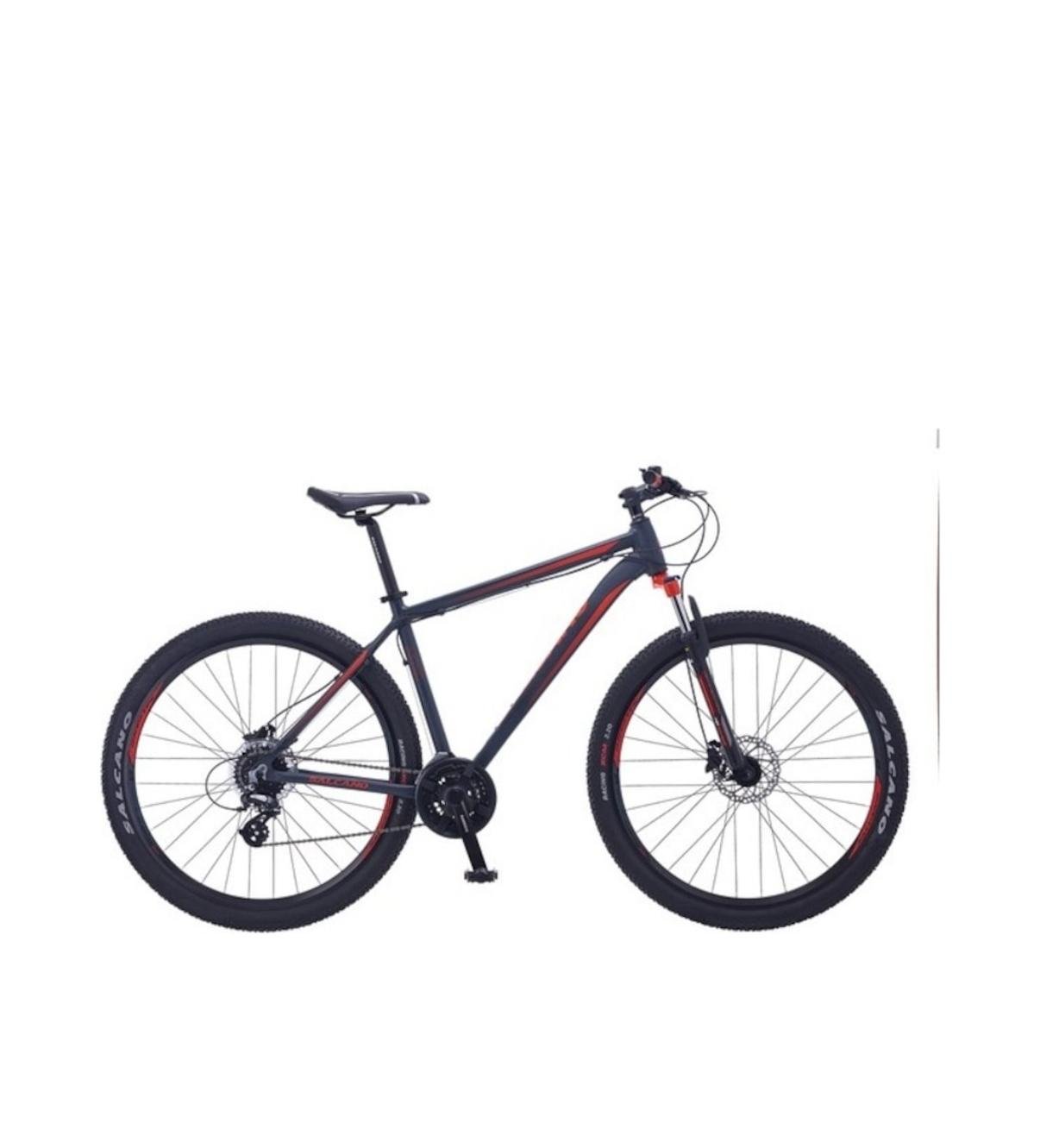 SALCANO ASTRO 29HD 21 Kadro Hidrolik Disk Fren Dağ Bisikleti (185 cm üstü boy) Siyah Kırmızı