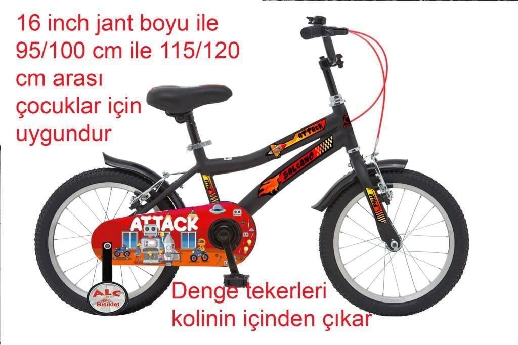 Salcano Attack 16 Jant Çocuk Bisikleti (105/120 cm boy)