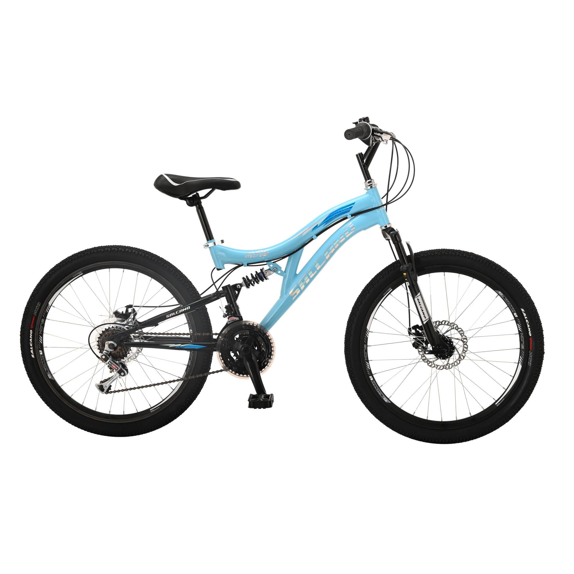 Salcano Hector 24 Md 24 Jant Disk Fren Çift Amortisörlü Bisiklet (140 ile 160 cm Arası Boy)