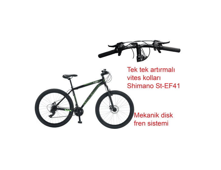 Salcano Lion 27.5md 27.5 Jant Disk Fren Dağ Bisikleti (168-180 cm Arası Boy)