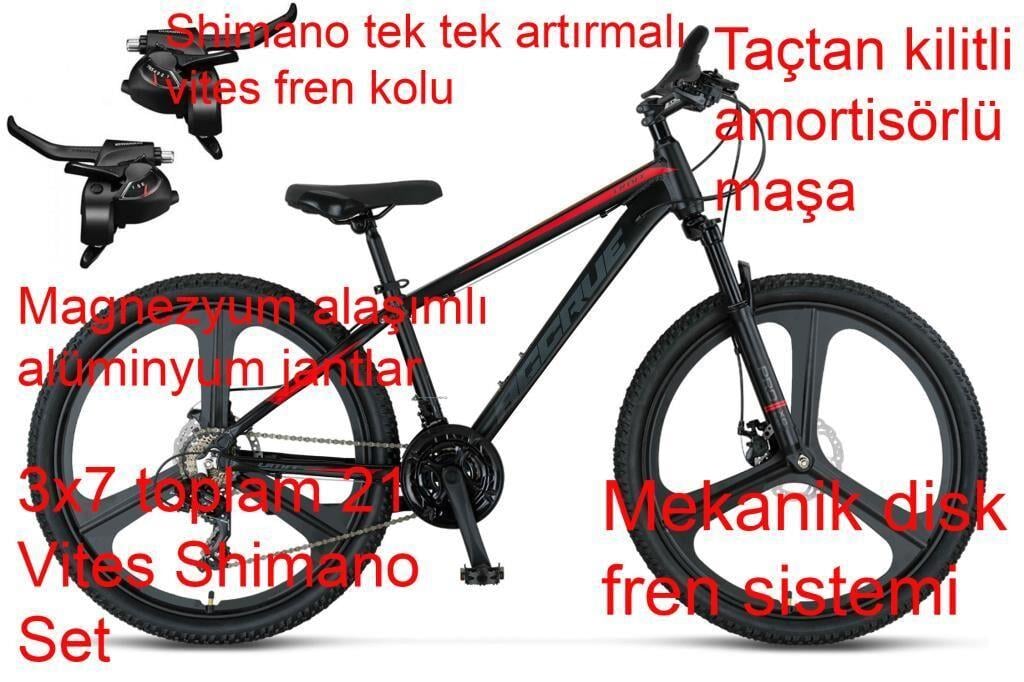 Ümit Accrue 2D 26 Jant 21 Vites Mekanik Disk Fren Dağ Bisikleti 2656 (150 ile 170 cm arası boy)