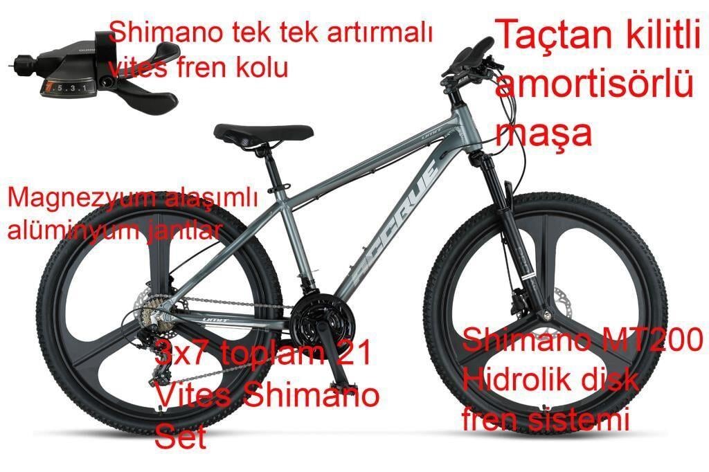 Ümit Accrue HYD 27.5 Jant 21 Vites Hidrolik Fren 16 Kadro Dağ Bisikleti 2757 (160 ile 175 cm arası boy)