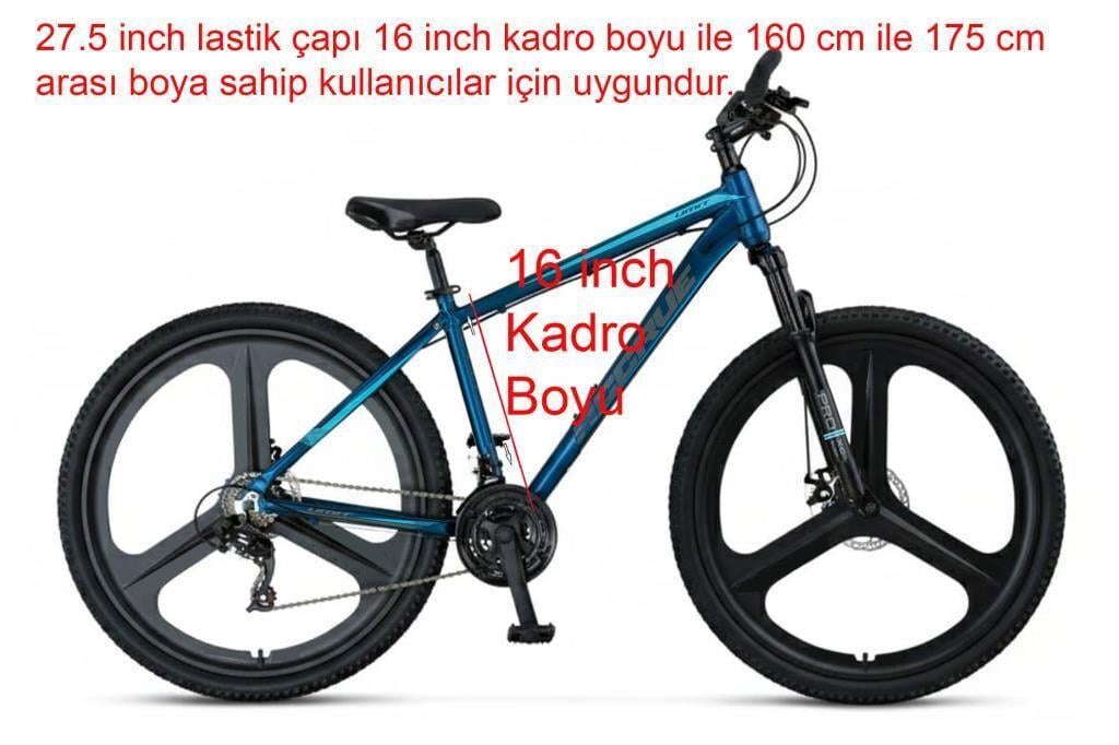 Ümit Accrue HYD 27.5 Jant 21 Vites Hidrolik Fren 16 Kadro Dağ Bisikleti 2757 (160 ile 175 cm arası boy)