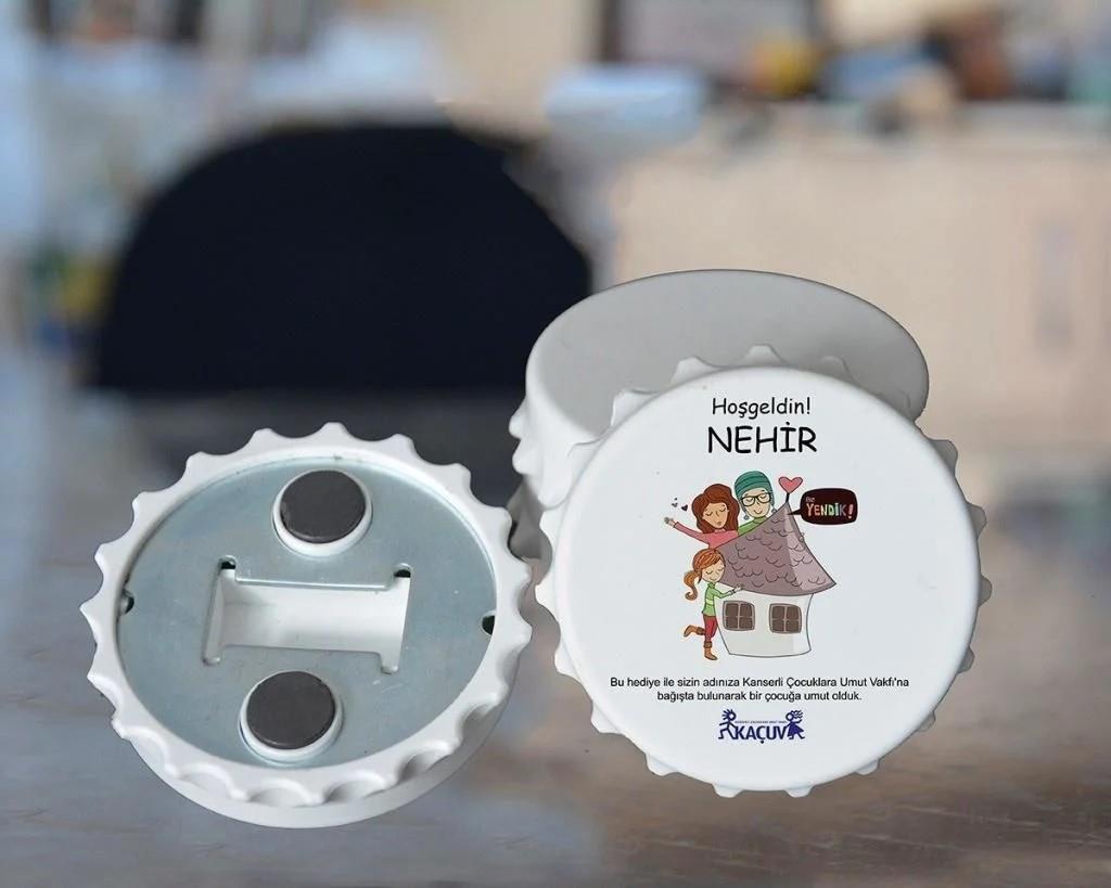 Hoş Geldin Bebek Açacak Magneti - Aile Evi