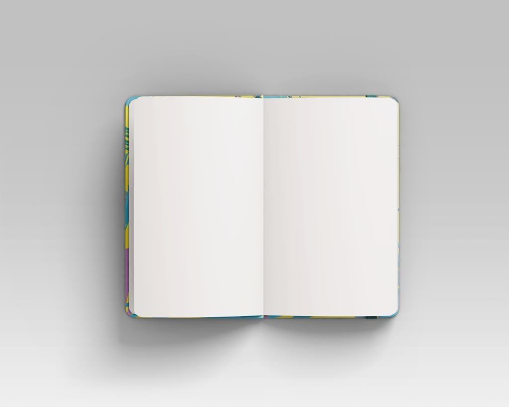 Renkli Not Defteri Büyük Boy Çizgisiz - B4