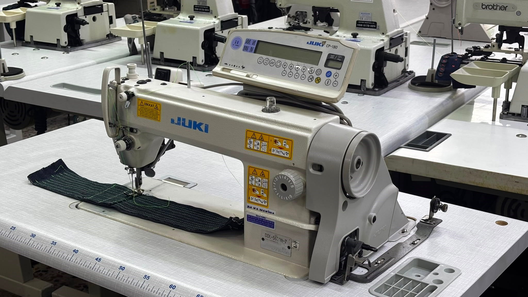 JUKI DDL-5600N-7 | SC-920 |CP-180 Büyük mekik elektronik düz dikiş makinesi