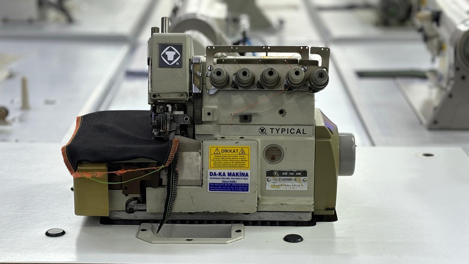 TYPICAL GN2000 6 İplik Overlok Makinası