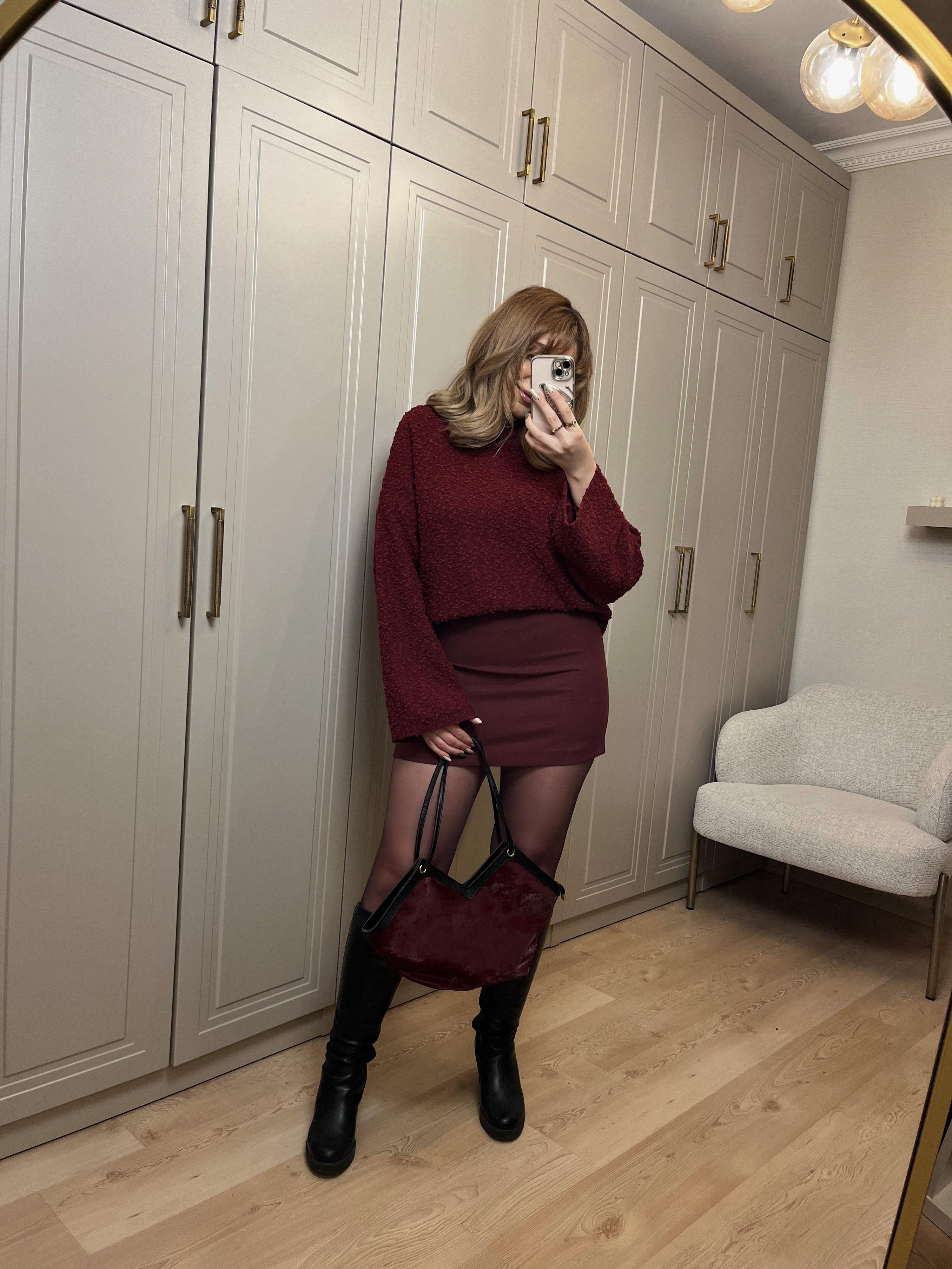 BORDO MİNİ ETEK