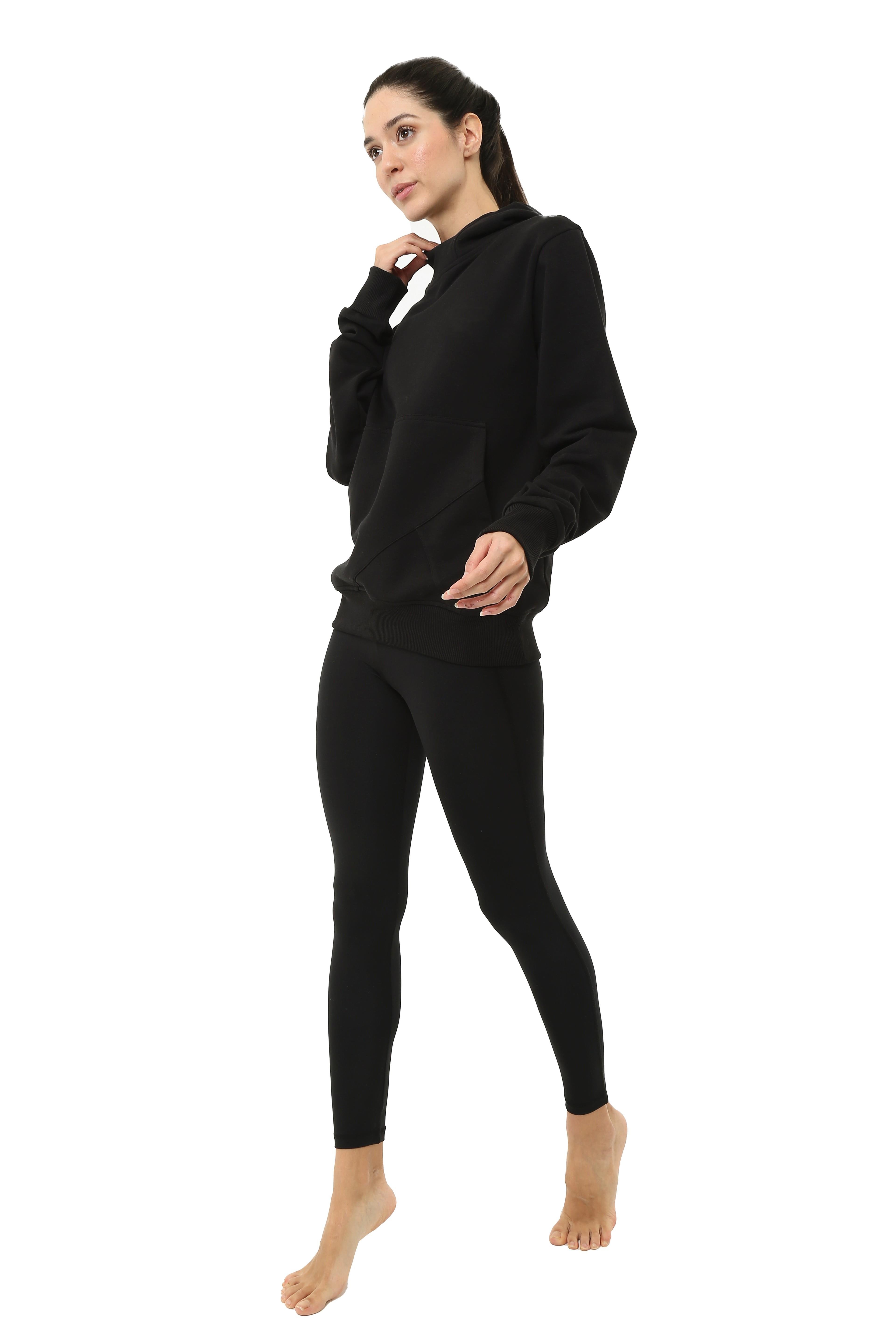 Scorp Heat Kapüşonlu Kadın Outdoor Sweatshirt Siyah