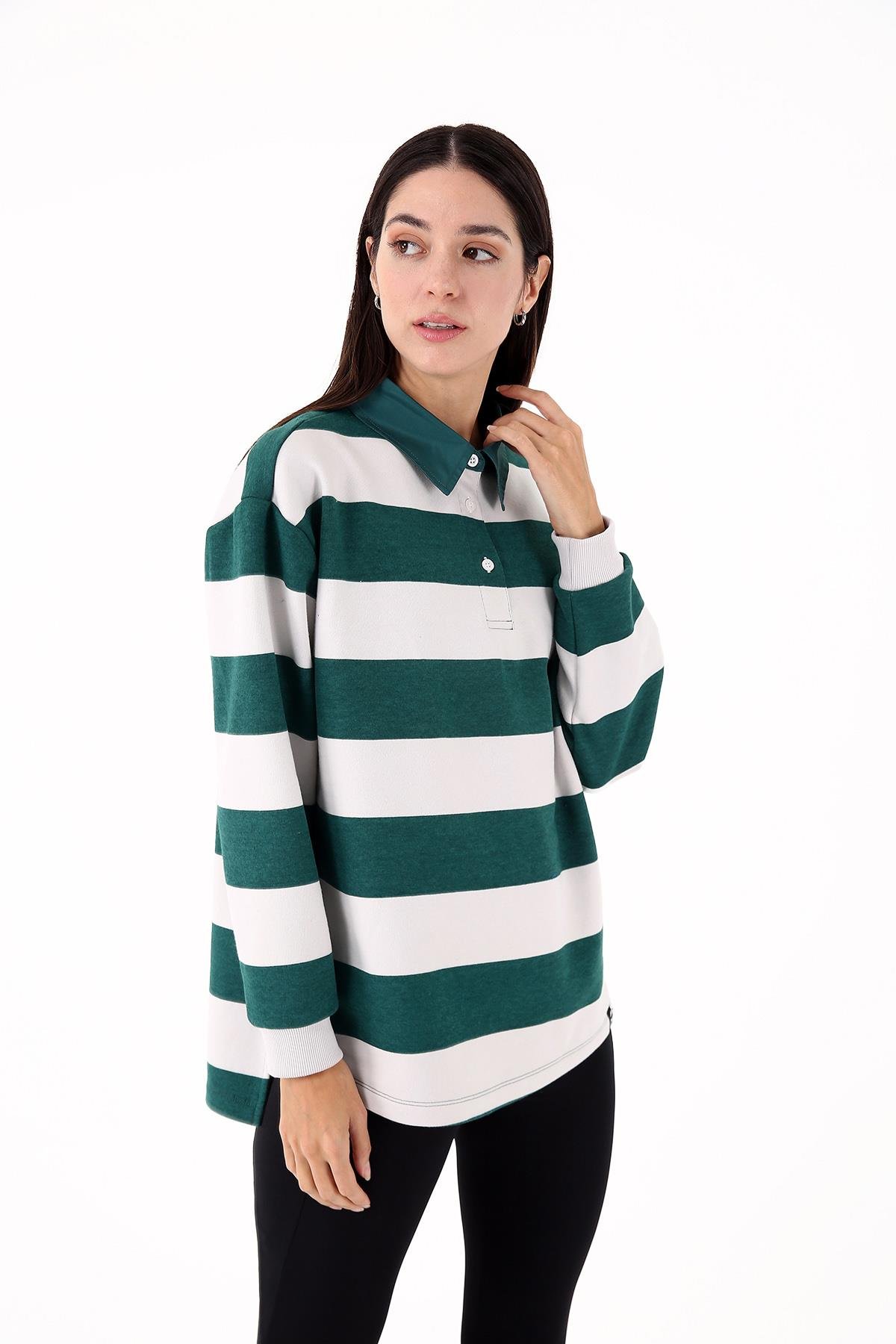 Scorp Luxe Kadın Casual Sweatshirt Yeşil