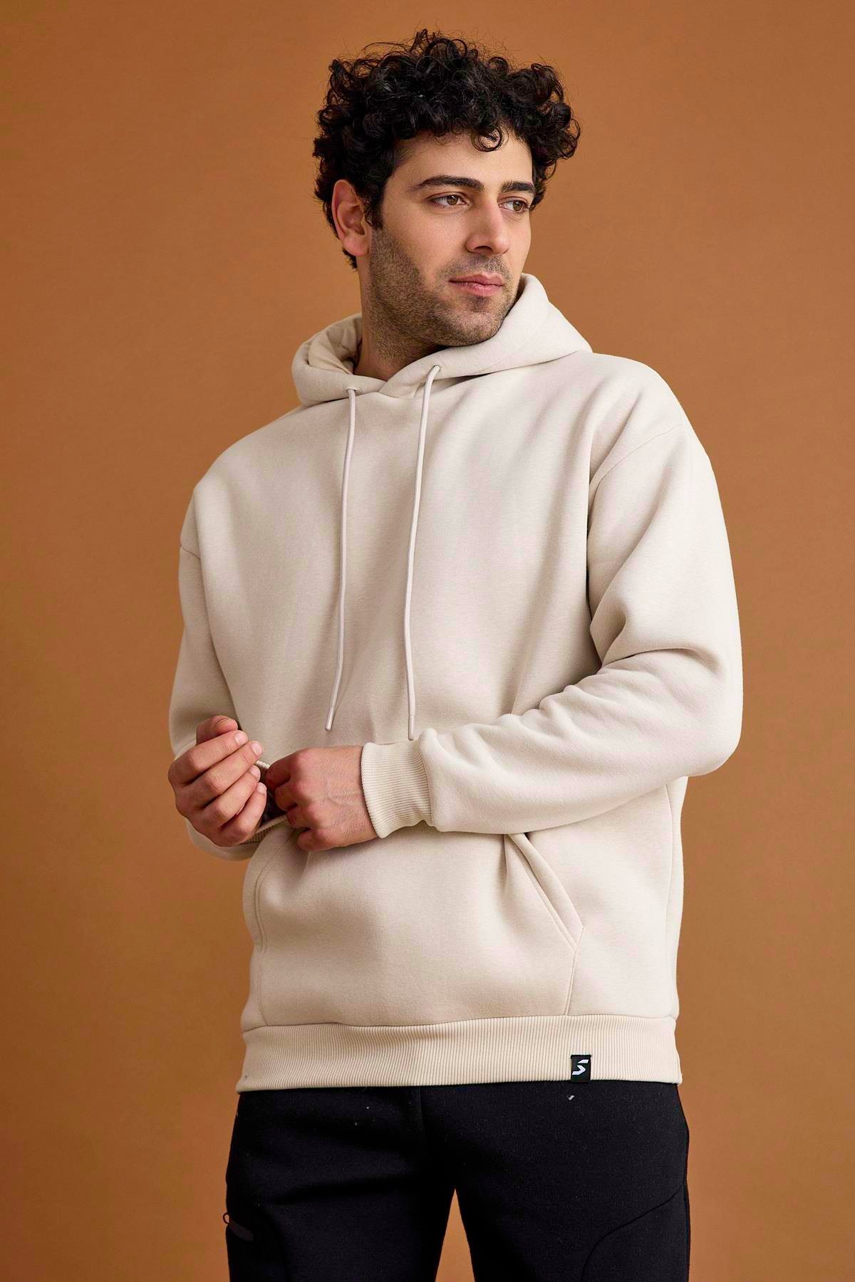 Scorp Origin Erkek Hoodie Sweatshirt Bej