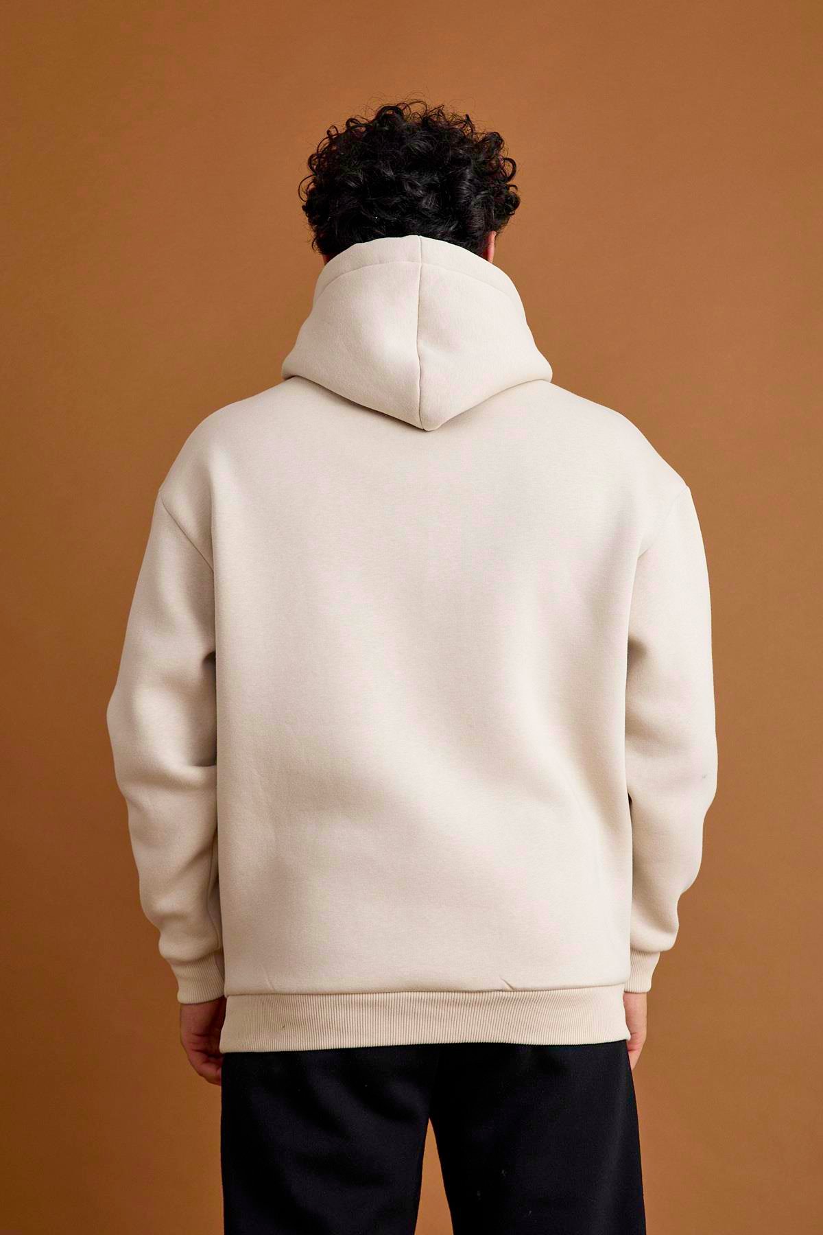 Scorp Origin Erkek Hoodie Sweatshirt Bej