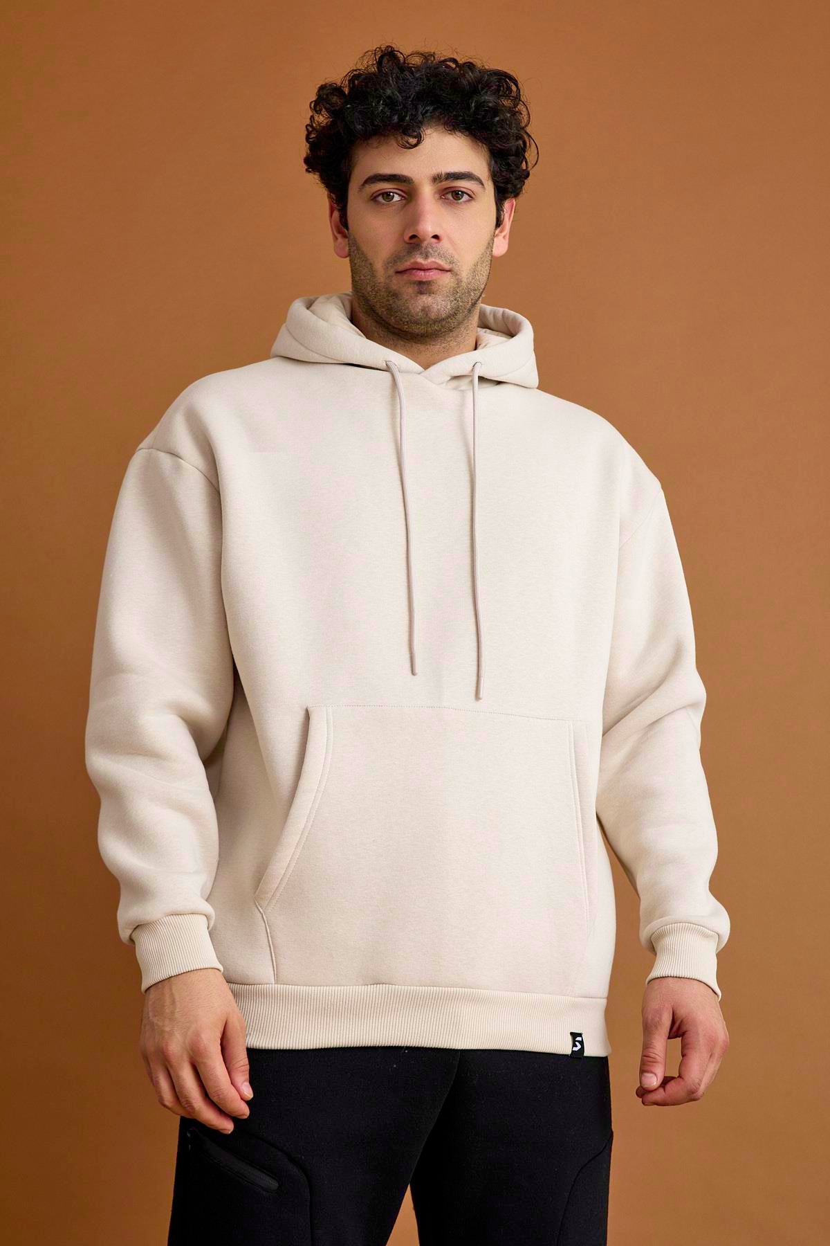 Scorp Origin Erkek Hoodie Sweatshirt Bej