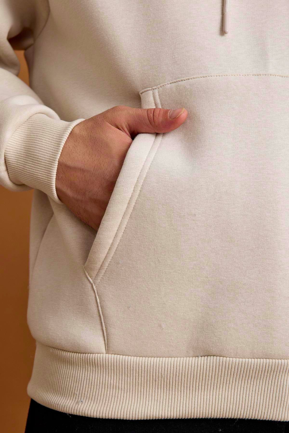 Scorp Origin Erkek Hoodie Sweatshirt Bej