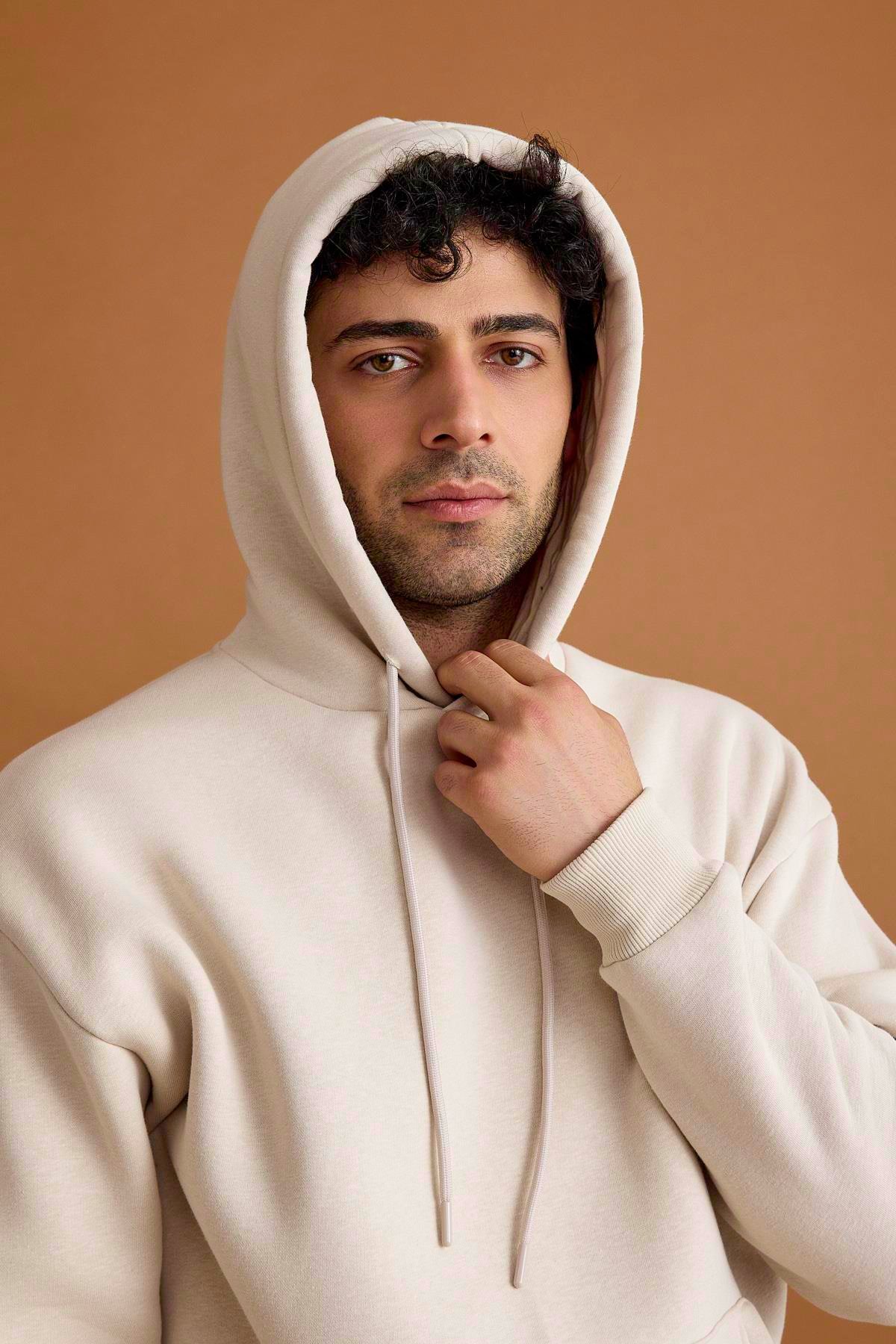 Scorp Origin Erkek Hoodie Sweatshirt Bej
