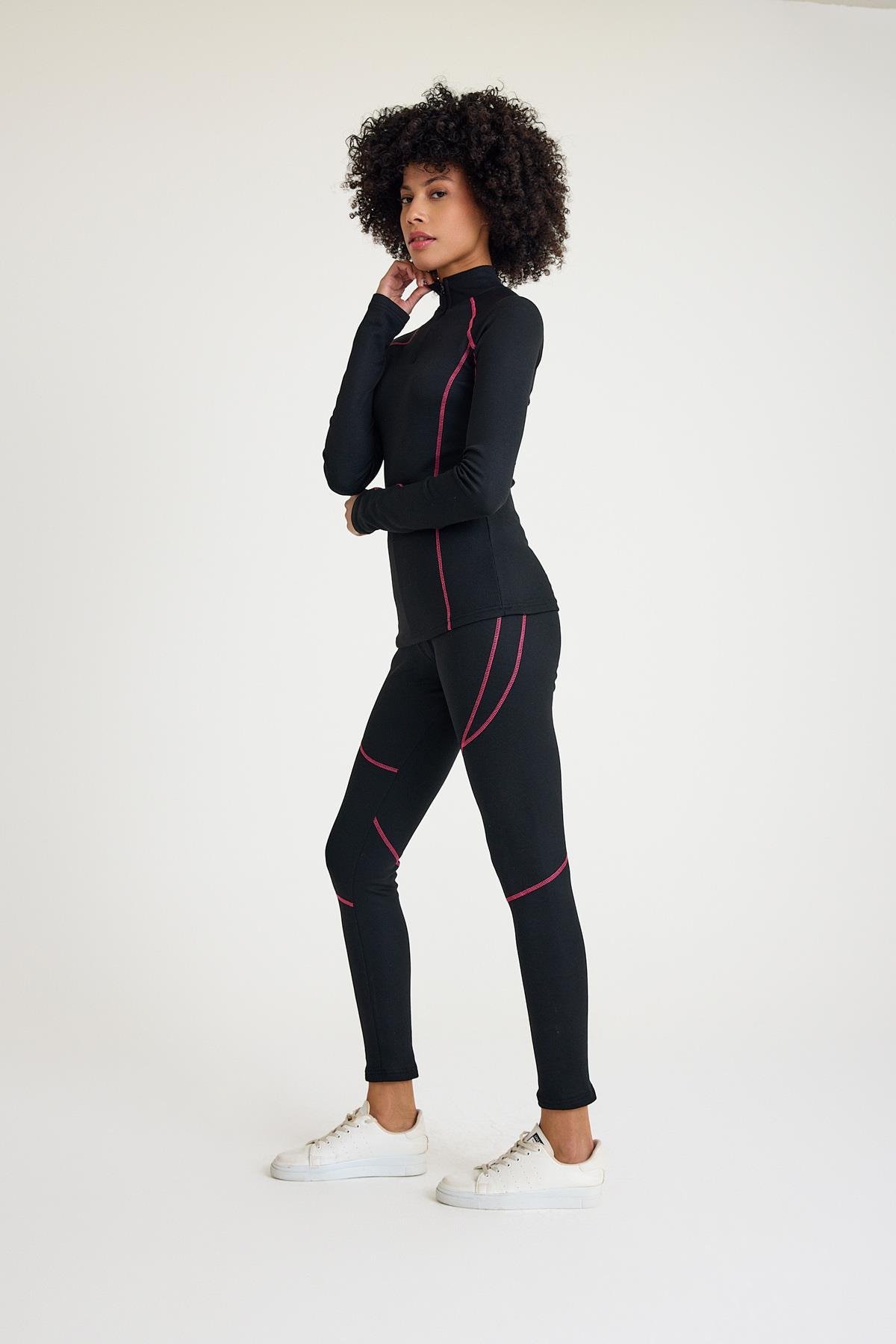 Scorp Thermo-Fit Extreme Kadın Termal İçlik Alt Kayak İçliği Siyah