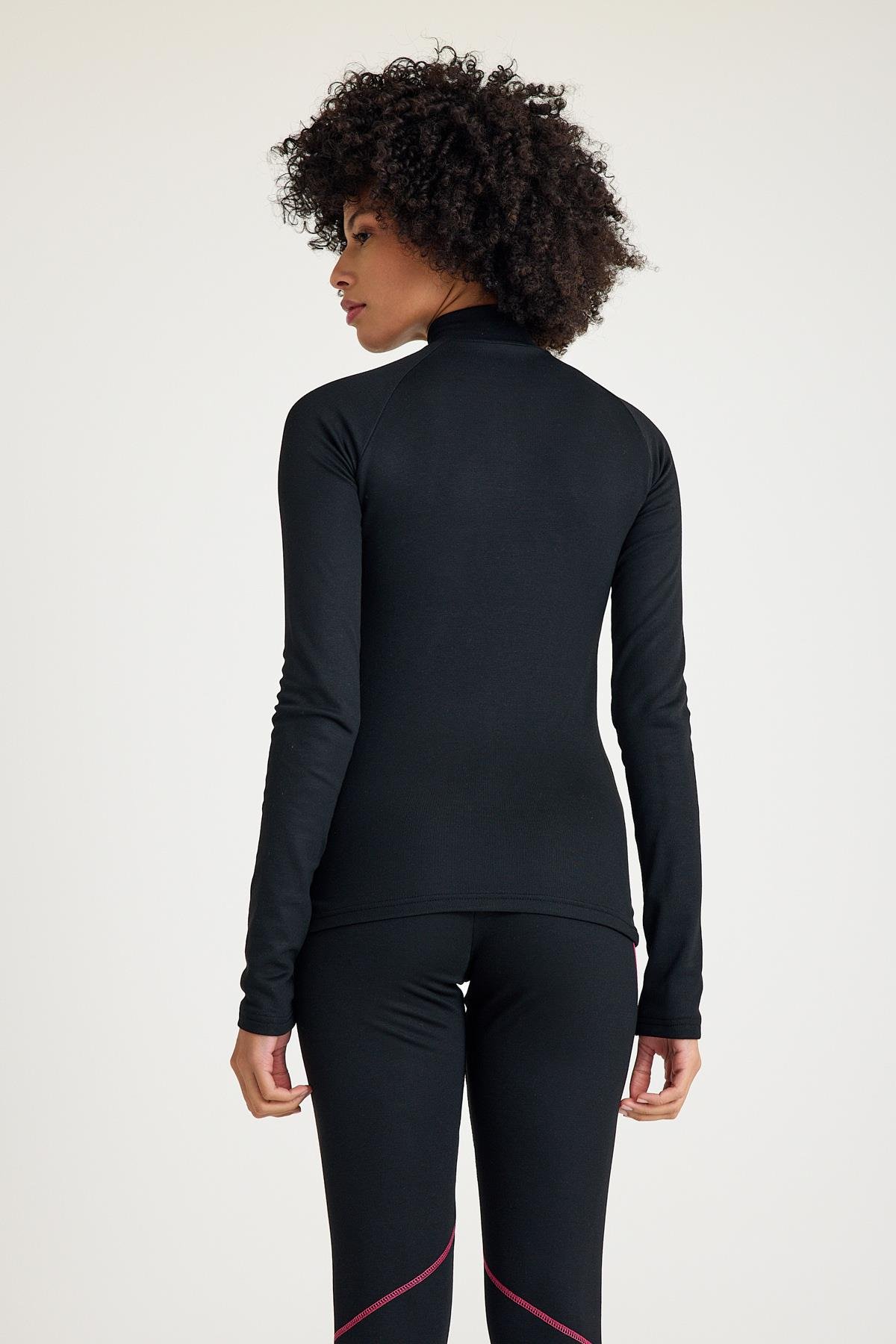 Scorp Thermo-Fit Extreme Kadın Termal Takım İçlik Alt Üst Kayak İçlik Siyah