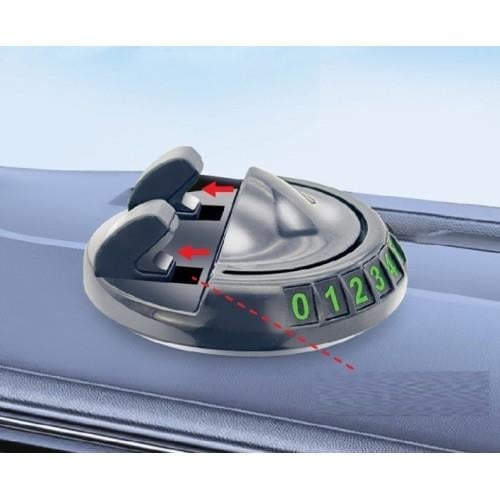 360° Dönebilen Yapışkanlı Numaratörlü Araç Telefon Tutucu