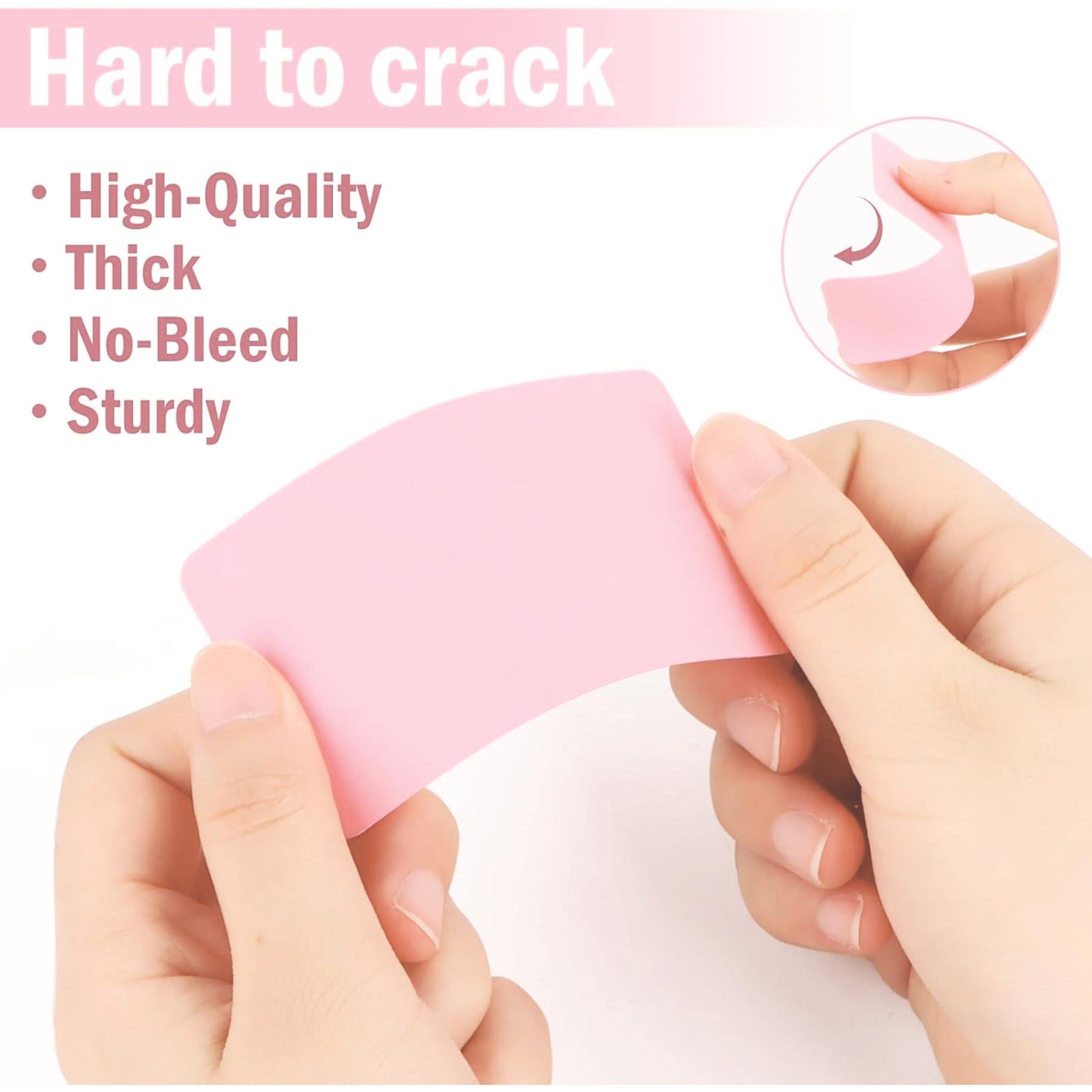 Boş Kelime Kartları 5x8 cm - 50 Adet Oval Kenarlı | Tabu & Not Kartları - Beyaz