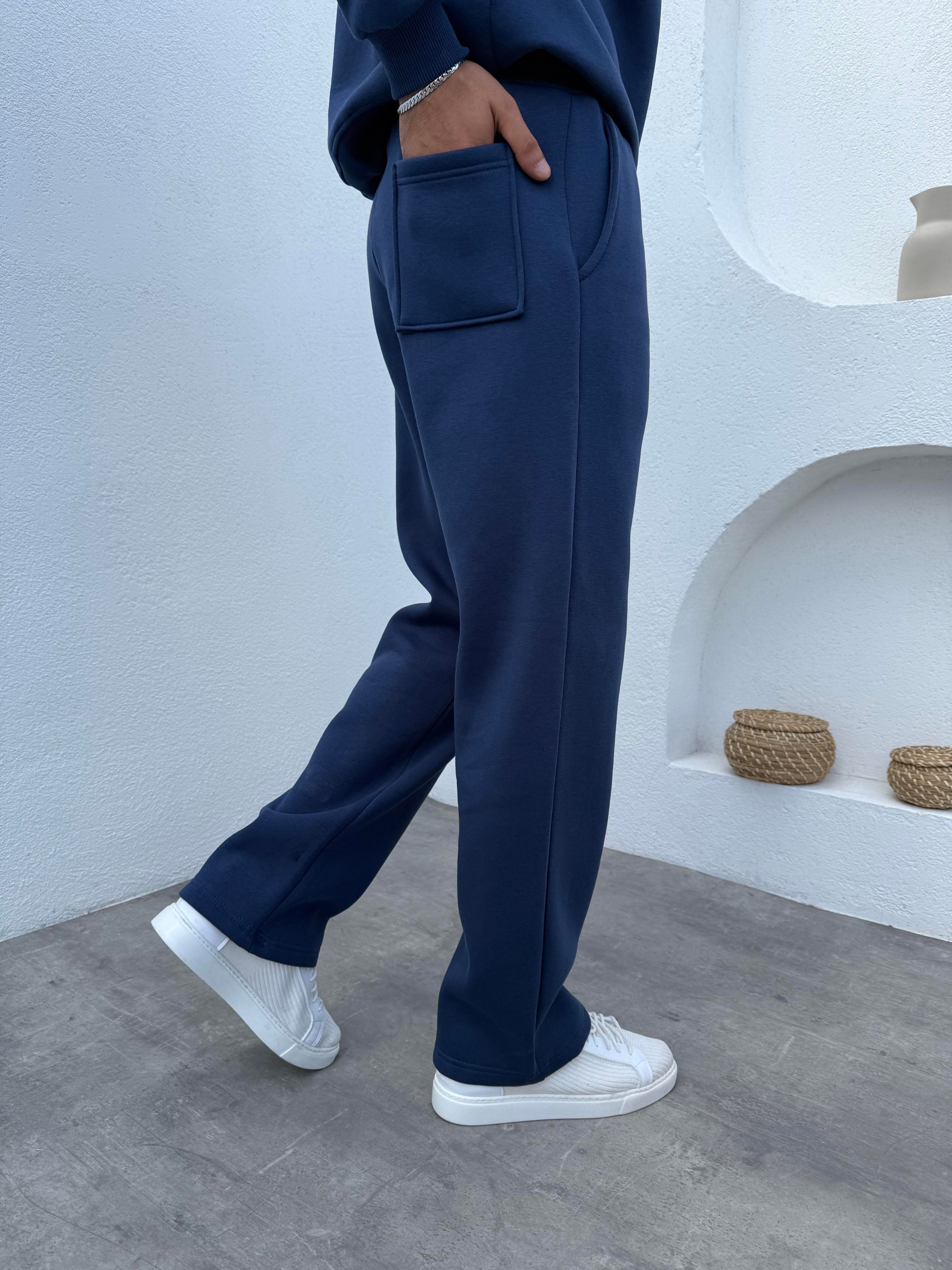 3 iplik Şardonlu Basic Takım Lacivert