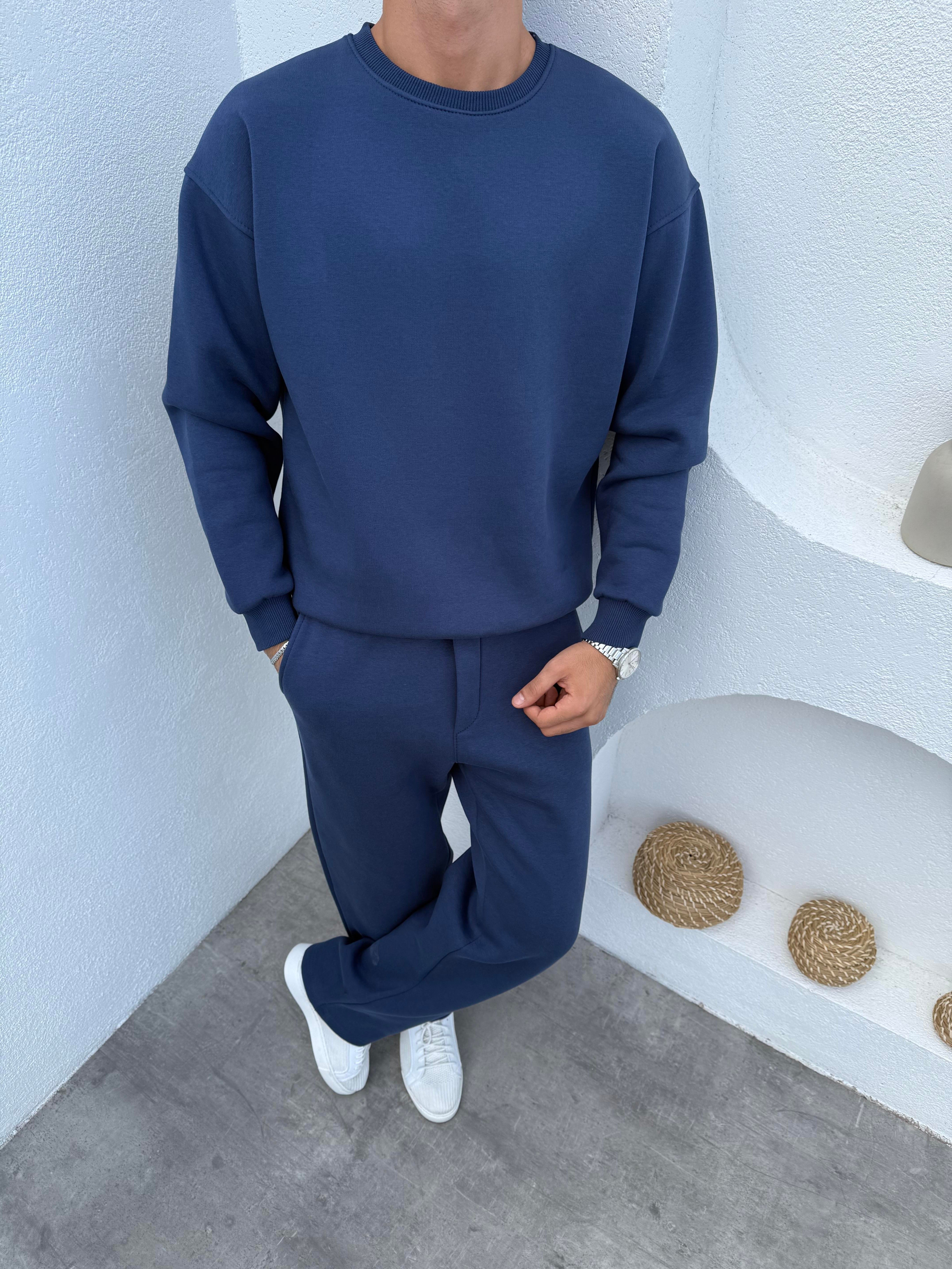 3 iplik Şardonlu Basic Takım Lacivert