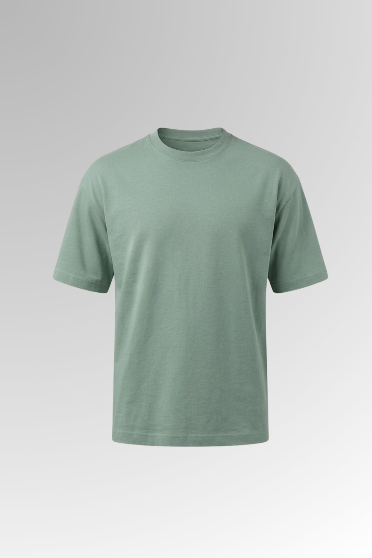 Basic Oversize Tişört Su Yeşili